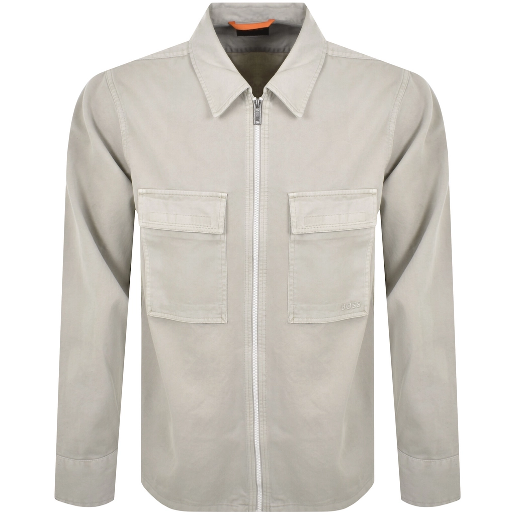 Hugo Boss BOSS Lovel Full Zip Overshirt Beige